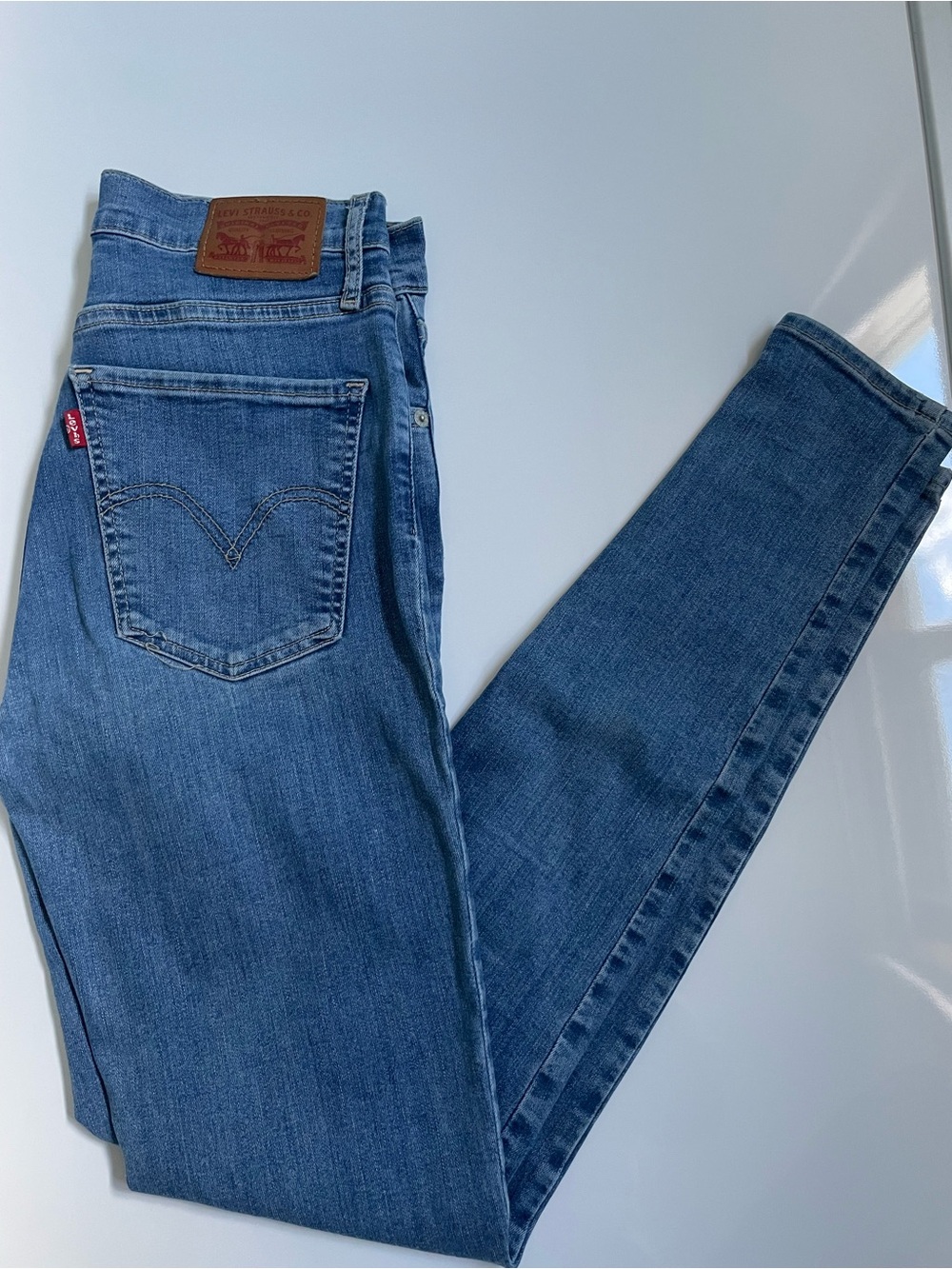 Levi's Mile High Super Skinny Jeans - Blue